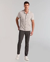Perry Ellis Men's Textured Button Front Shirt