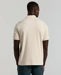 Perry Ellis Men's Vertical Rib Button Front Shirt