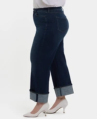 Nydj Plus Teresa Wide-Leg Jeans