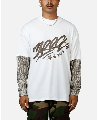 Carre Men's Graffiti Layered Long Sleeve T-Shirt