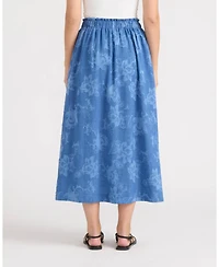 Ellen Tracy Women's Pull-On Maxi Skirt with Side Pockets