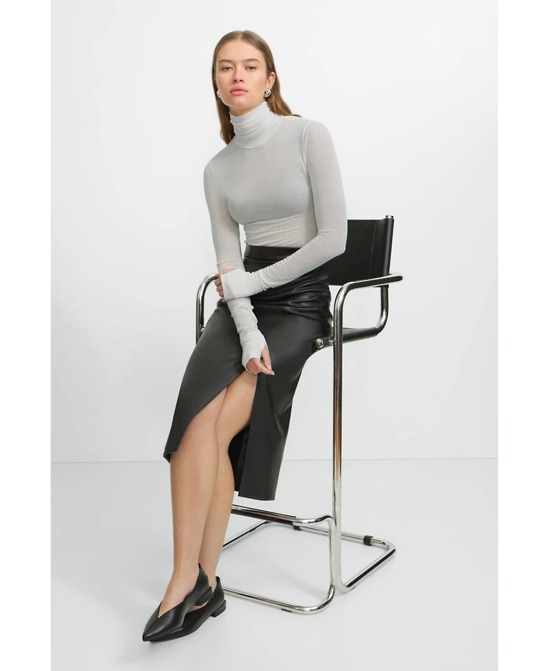 Marcella Women's Eloise Sheer Turtleneck