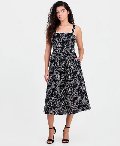Sam Edelman Women's Floral A-Line Sleeveless Dress