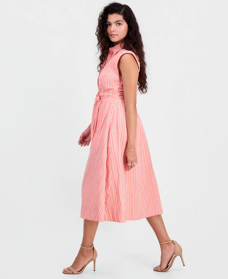 Sam Edelman Women's Button-Front Sleeveless Midi Dress