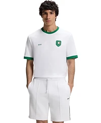 Boss by Hugo Men's Stretch-Cotton Mexico Country Flag Logo T-Shirt