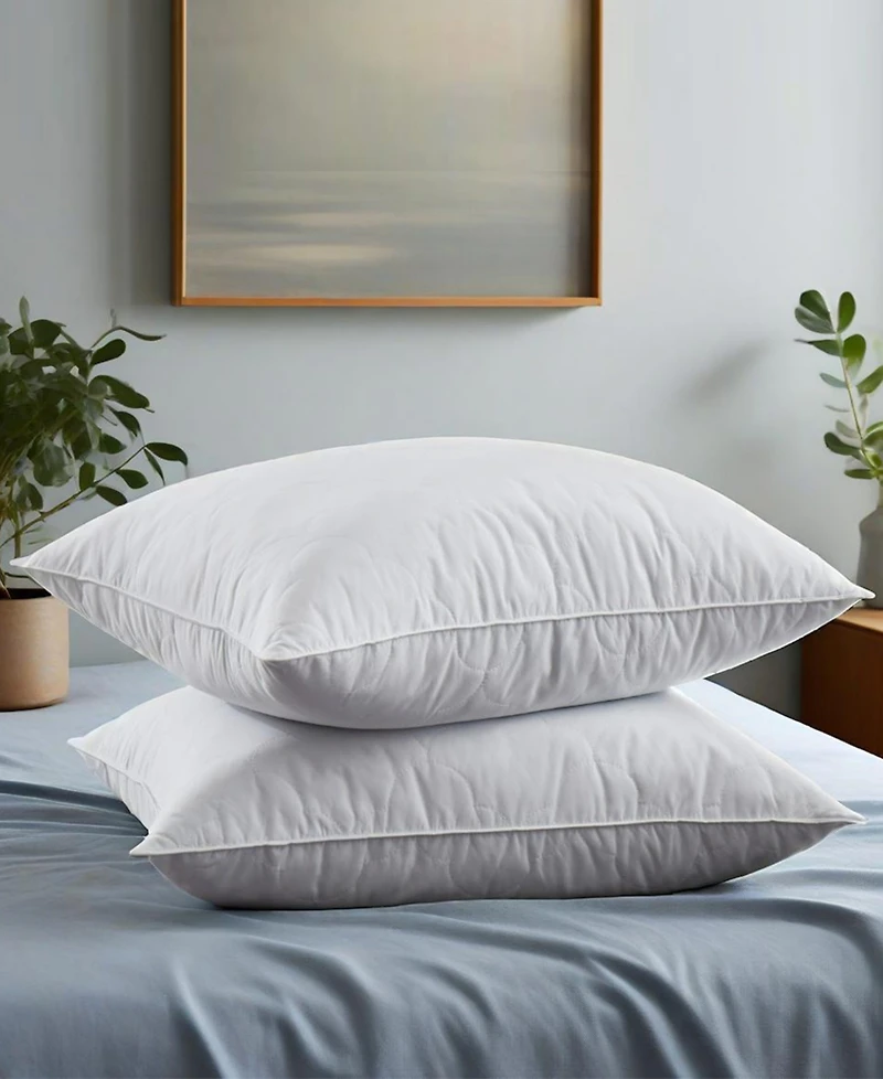 Unikome Cloud-Quilted Goose Feather 2-Pc. Pillows, King