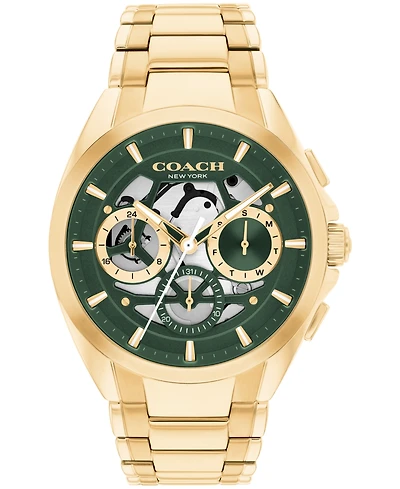 Coach Men's Jackson Gold Tone Stainless Steel Bracelet Watch, 41.5mm