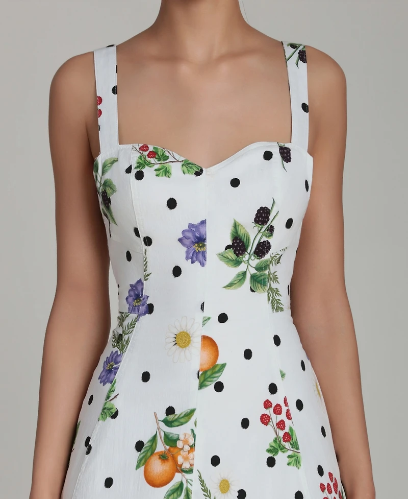 Avec Les Filles Women's Fit & Flare Floral-Print Dress