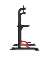 Zenova Pull Up Dip Station For Home Gym Strength Training Height Adjustable Free Standing