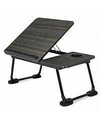 Gnuadz Laptop Desk Bed Couch Portable Stand Foldable Table Tray Cup Holder