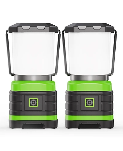 Gnuadz 2 Pack Led Camping Lantern Portable Emergency Flashlight Camping Outdoor Recreation Gear