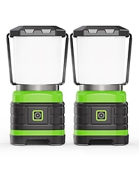 Gnuadz 2 Pack Led Camping Lantern Portable Emergency Flashlight Camping Outdoor Recreation Gear