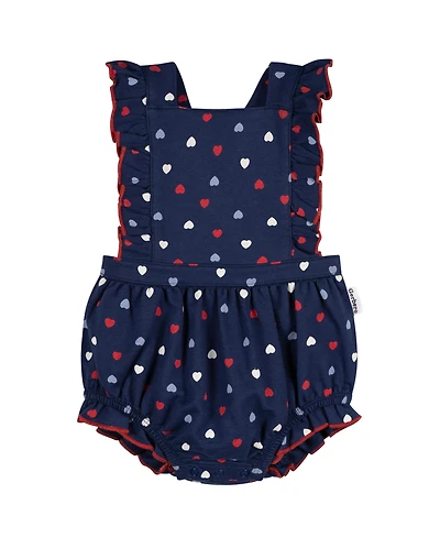 Gerber Baby Girls Ruffle Strap Bubble Romper.