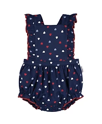 Gerber Baby Girls Ruffle Strap Bubble Romper.