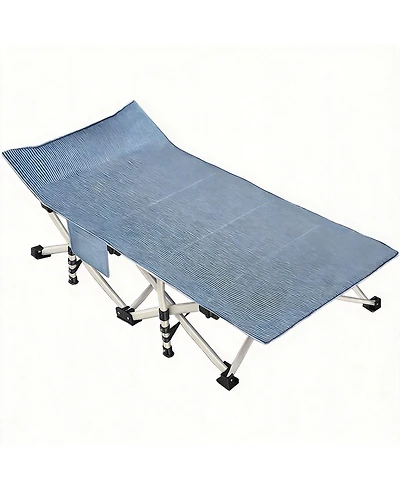 Gnuadz Camping Cot Folding Heavy Duty Guest Bed Outdoor Nap Camping Outdoor Recreation Gear