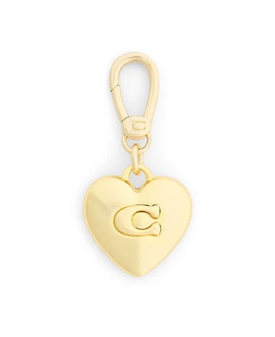 Coach Gold Collectible Signature Sculpted C Heart Jewelry Charm