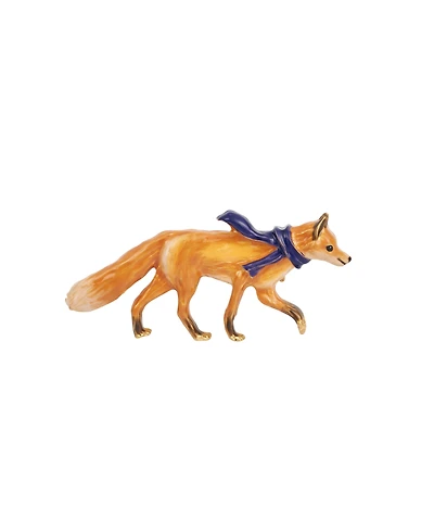 Fable England Cosy Fox Enamel Brooch