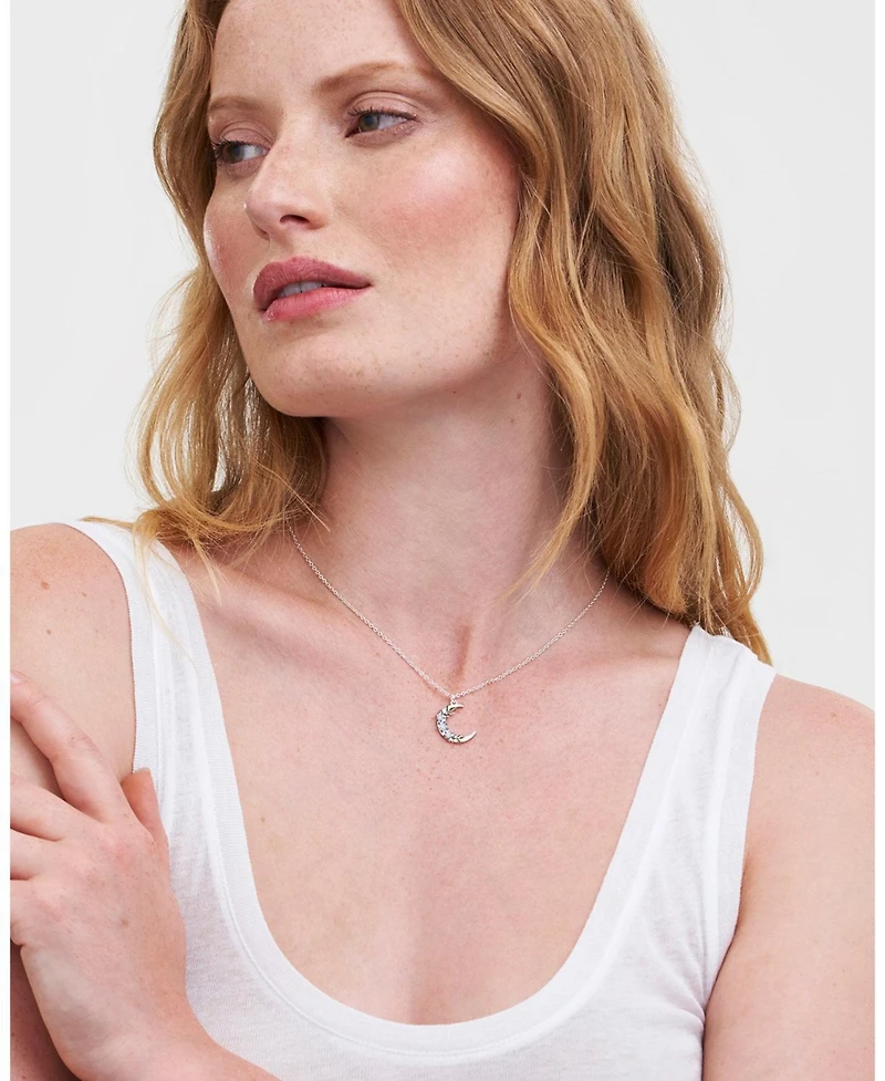 Fable England Nightshade Moon Silver Chain Necklace