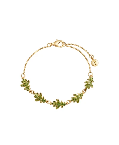 Fable England Oak Leaf Gold Bracelet