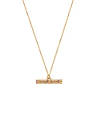 Fable England Folksy Floral T-Bar Chain Necklace