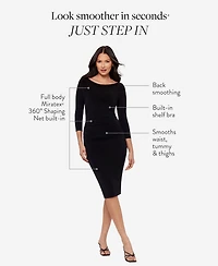 Body by Miraclesuit Women's Solid Rory Boat Neck Dress