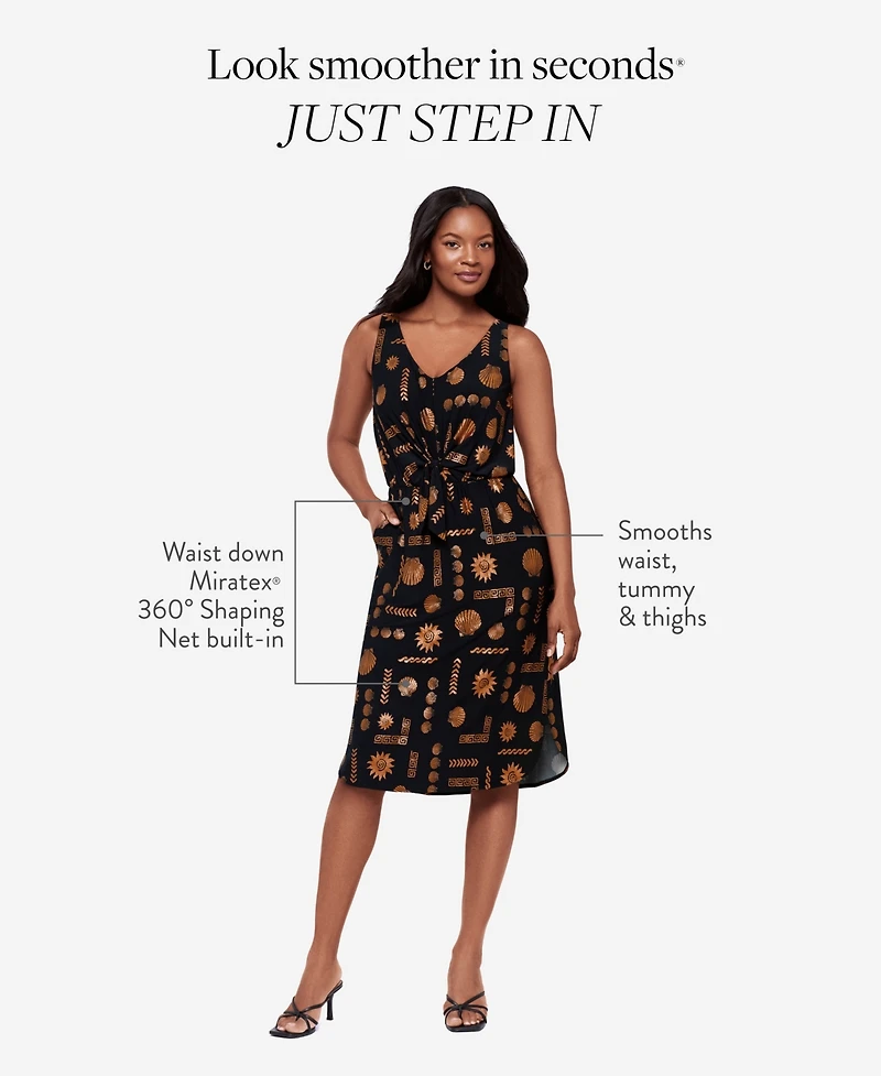 Body by Miraclesuit Women's V-Neck Midi Dress