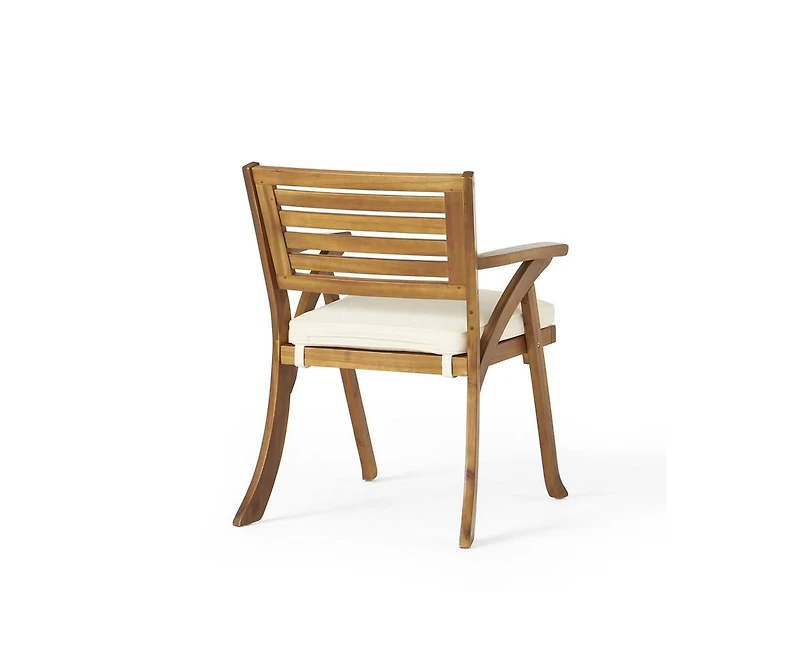 sumyeg Outdoor Hermosa Kd Wood Dining Chair With Cushions(Set of 2)