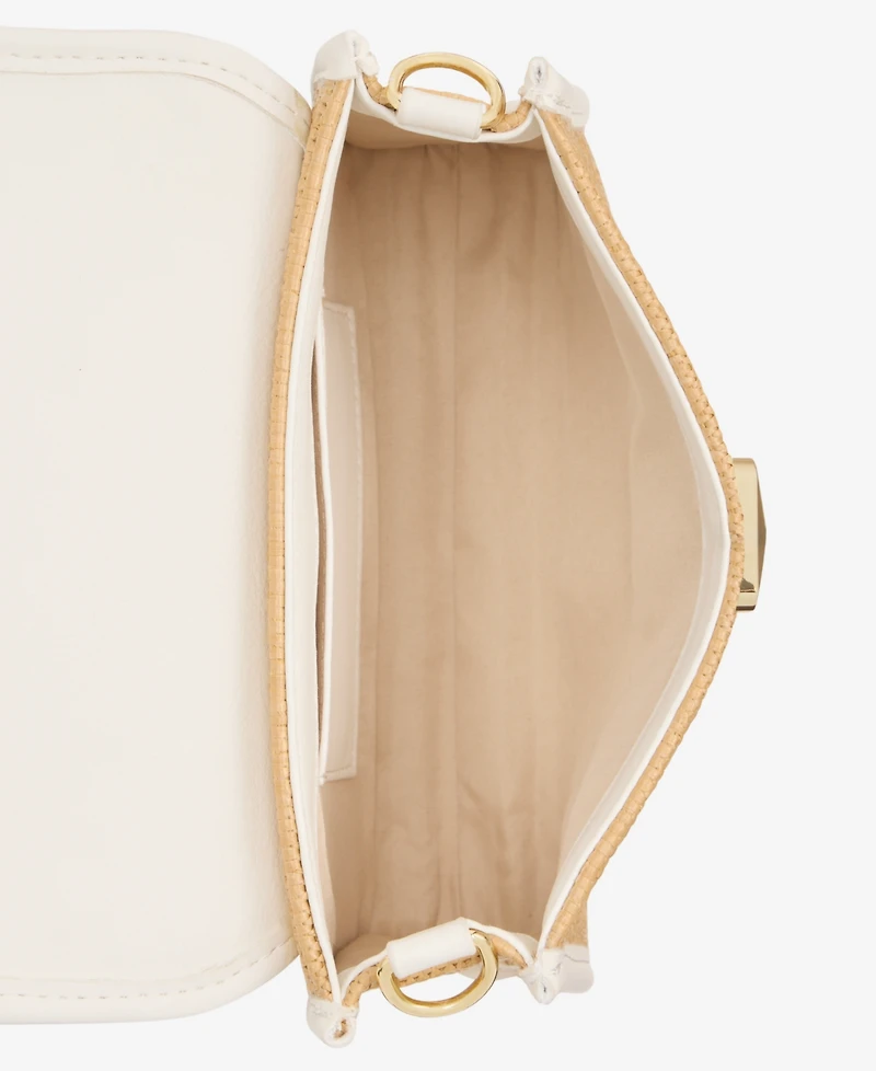 I.n.c. International Concepts Tollann Straw Mini Crossbody Handbag, Macy's Exclusive