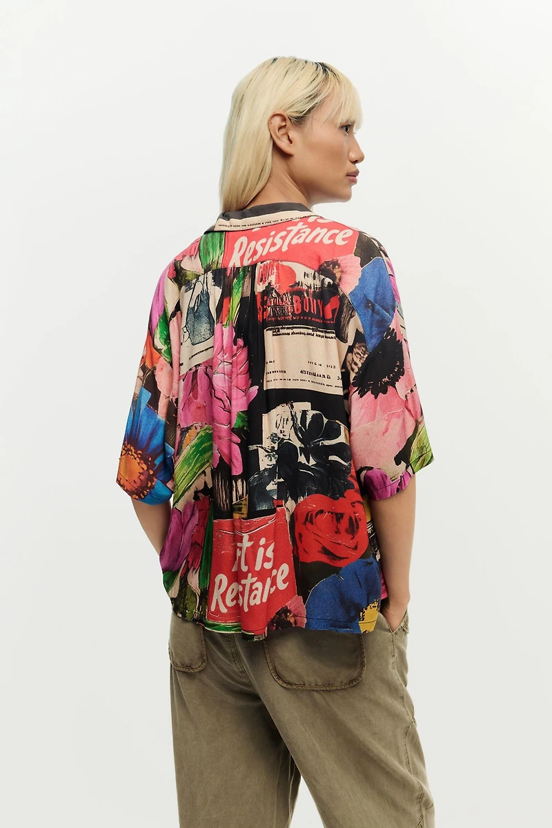 Desigual Women's Floral printed shirt
