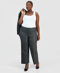 Le Suit Plus Four-Pocket Jacket & Fly-Front Wide-Leg Pants