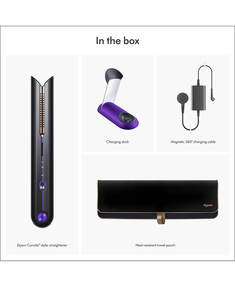 Dyson Corrale straightener Professional | Black/Purple