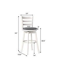 Gouun 30.5 in Swivel Counter Height Bar Stools Set of 2