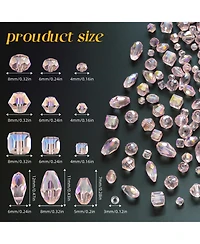 Gnuadz 1500 Crystal Glass Beads Diy Jewelry Making Kit Bracelet Necklace Earring Crafts 12 styles