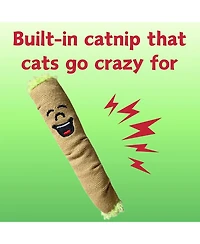 Zeus and Ruta Funny Catnip Cat Toy Plush Novelty Kitten Fetch Toy Cute Stuffed Animal for Cats and Owners