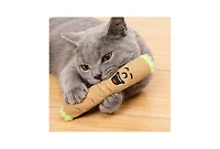 Zeus and Ruta Funny Catnip Cat Toy Plush Novelty Kitten Fetch Toy Cute Stuffed Animal for Cats and Owners