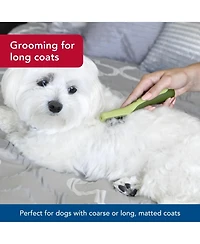 Aronkl Dematting Comb for Dogs Detangles Mats Smooths Coarse Long Medium Hair Comfort Grip Stainless Steel