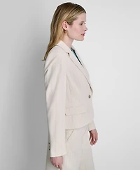 Dkny Women's Long-Sleeve Cropped Blazer