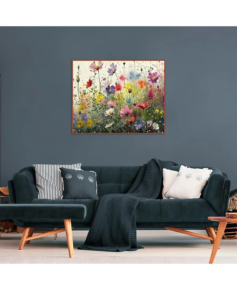 Gnuadz Flower Stamped Cross Stitch Kit Diy Embroidery Needlepoint Ornament Home Decor 12x16