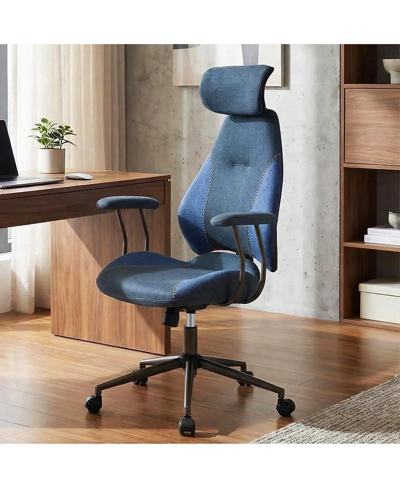 Slickblue Ergonomic Computer Chair 2D Headrest Rocking Backrest