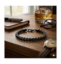 Metallo Stainless Steel Franco Chain Bracelet