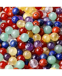 Gnuadz 7 Chakras 8mm Stone Beads Round Loose Diy Bracelet Necklace Earrings