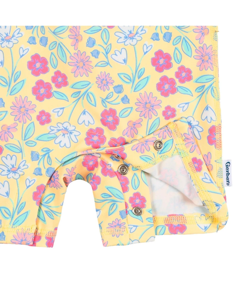 Gerber Baby Girls Long Sleeve Rashguard