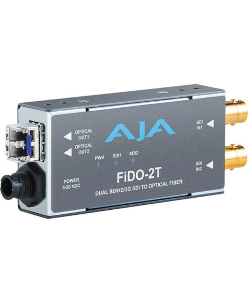 Aja FiDO-t Single Channel Sdi to Fiber Converter with Looping Sdi Output