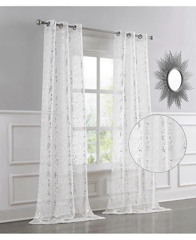 Dainty Home Linea Window Panel Set, 76" x 84"