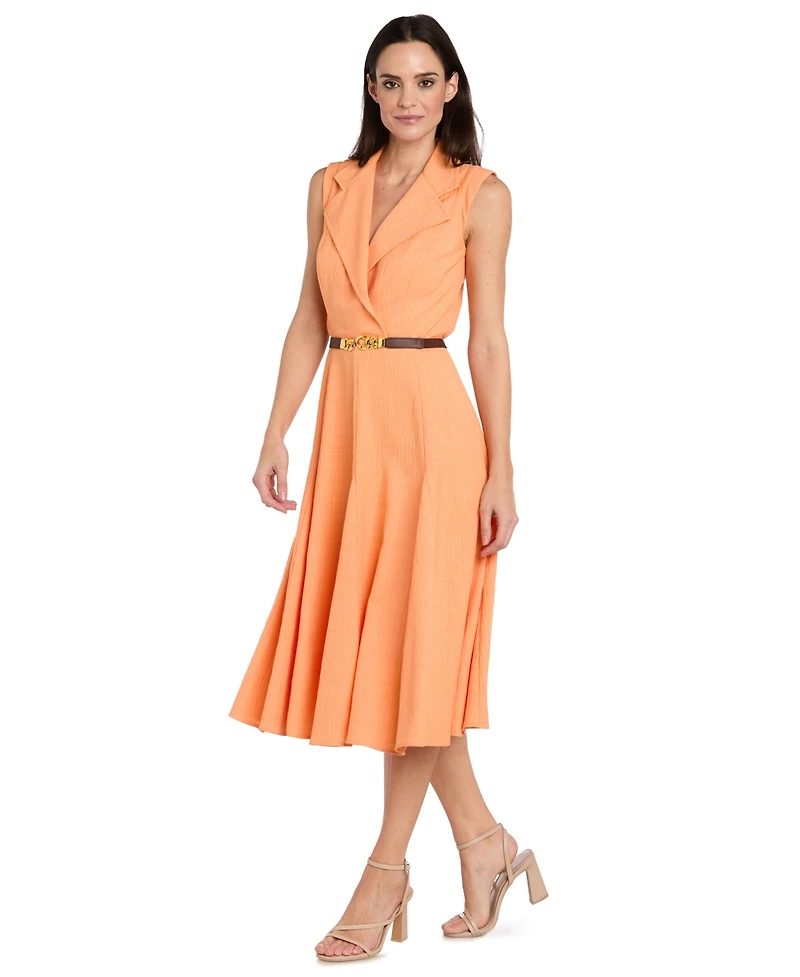 Rm Richards Women's Fit & Flare Shirt Dress