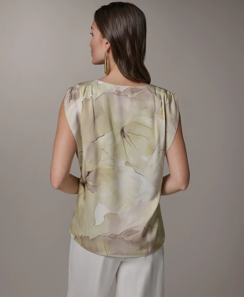 Donna Karan New York Petite Sleeveless V-Neck Top