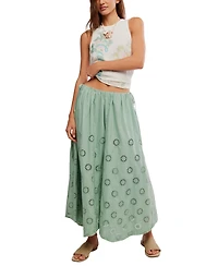 Free People Women's Sweet Serenade Wide-Leg Cotton Pants