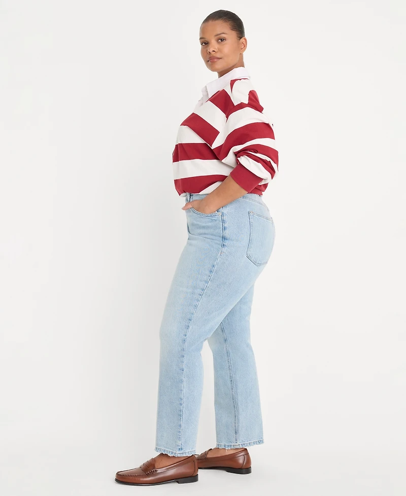 Good American Women's Straight Ankle Jeans