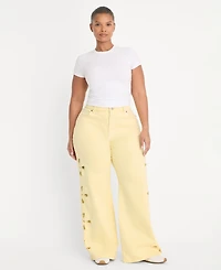 Good American Women's Wide-Leg Jeans