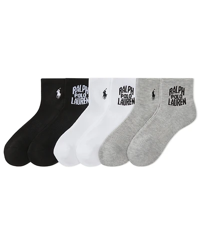 Polo Ralph Lauren Women's Ankle Socks, 6-Pack
